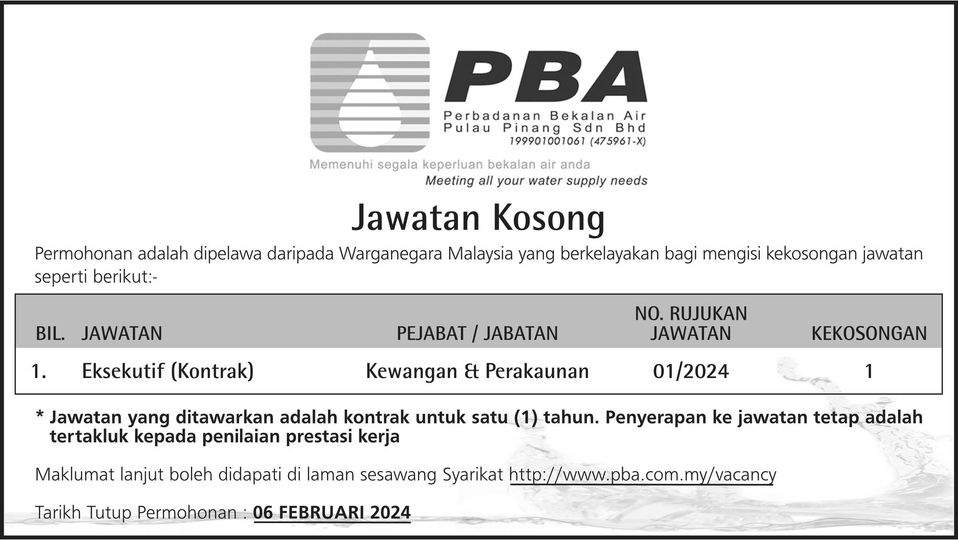 PERBADANAN BEKALAN AIR PULAU PINANG SDN BHD