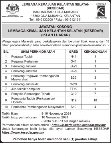 LEMBAGA KEMAJUAN KELANTAN SELATAN (KESEDAR)